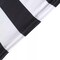 8 ft Black White Fitted Premium Spandex Tablecloth Striped Table Cover Party